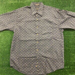 Abstract Geometric Vintage Skater Casual Shirt